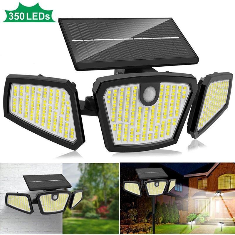 PAINEL SOLAR COM 3 CABEÇAS PARA ILUMINAÇÃO EXTERNA - ModernLar