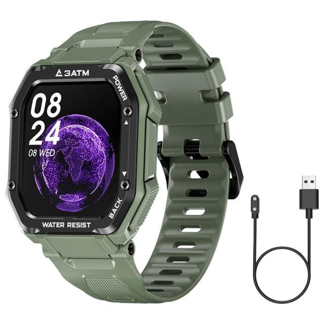 Relógio Inteligente Esportivo de Pressão Arterial 3ATM À Prova d'água - ModernLar