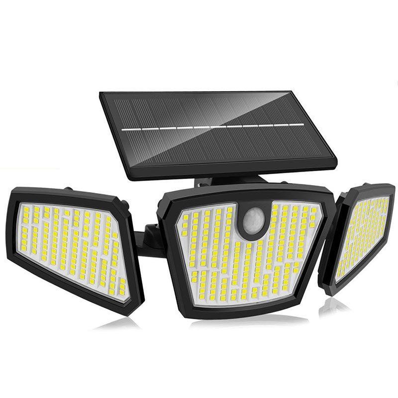 PAINEL SOLAR COM 3 CABEÇAS PARA ILUMINAÇÃO EXTERNA - ModernLar