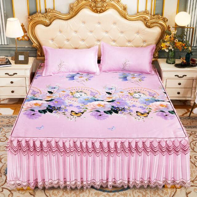 Conjunto Luxury Realeza™ Seda Cetim: Colcha + Fronhas - ModernLar