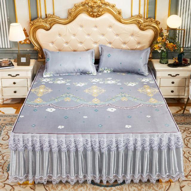 Conjunto Luxury Realeza™ Seda Cetim: Colcha + Fronhas - ModernLar