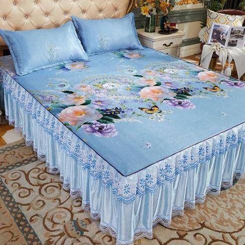 Conjunto Luxury Realeza™ Seda Cetim: Colcha + Fronhas - ModernLar