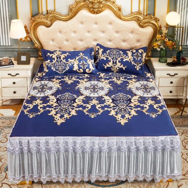 Conjunto Luxury Realeza™ Seda Cetim: Colcha + Fronhas - ModernLar