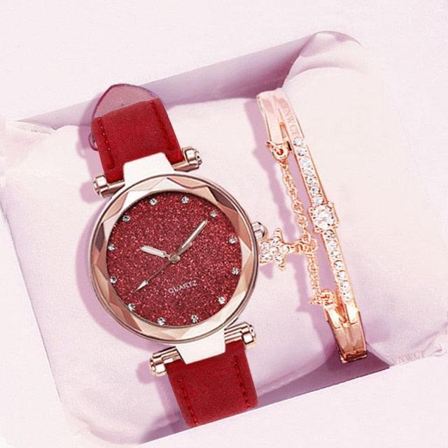 Relógio Feminino Starry Sky™ + Brinde Exclusivo: Pulseira Dylan™ - ModernLar