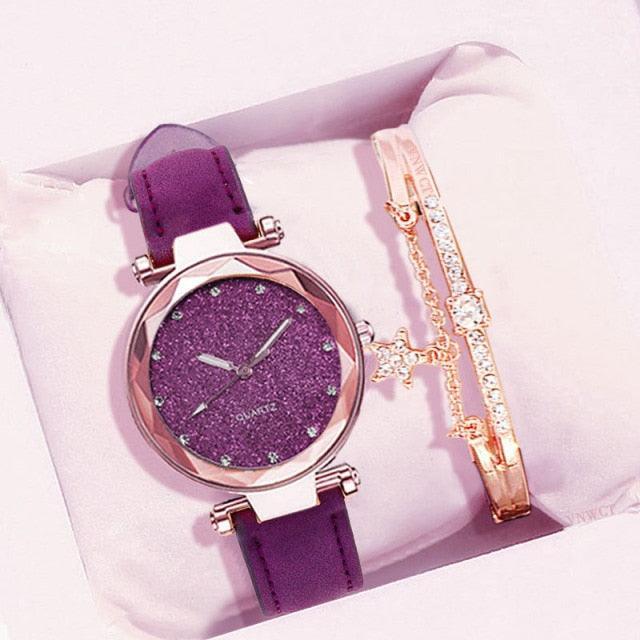 Relógio Feminino Starry Sky™ + Brinde Exclusivo: Pulseira Dylan™ - ModernLar