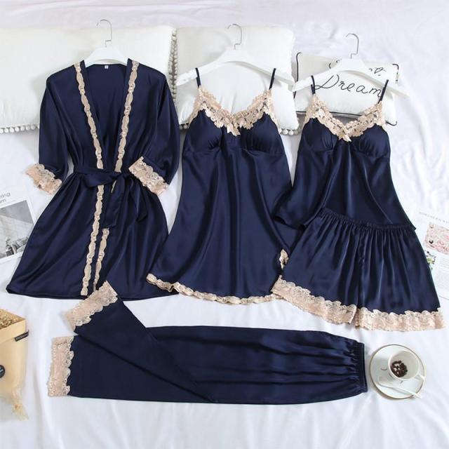 Conjunto SweetDream 5 Peças em Cetim de Seda - ModernLar