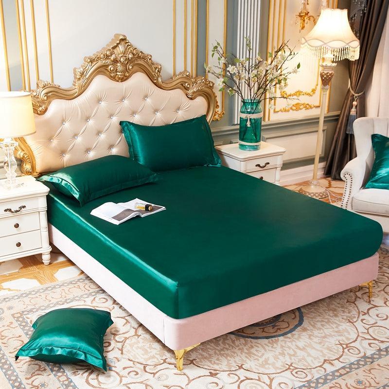 Conjunto Sleep Luxury™ /  Jogo de Lençol em Seda Cetim + Fronhas - ModernLar