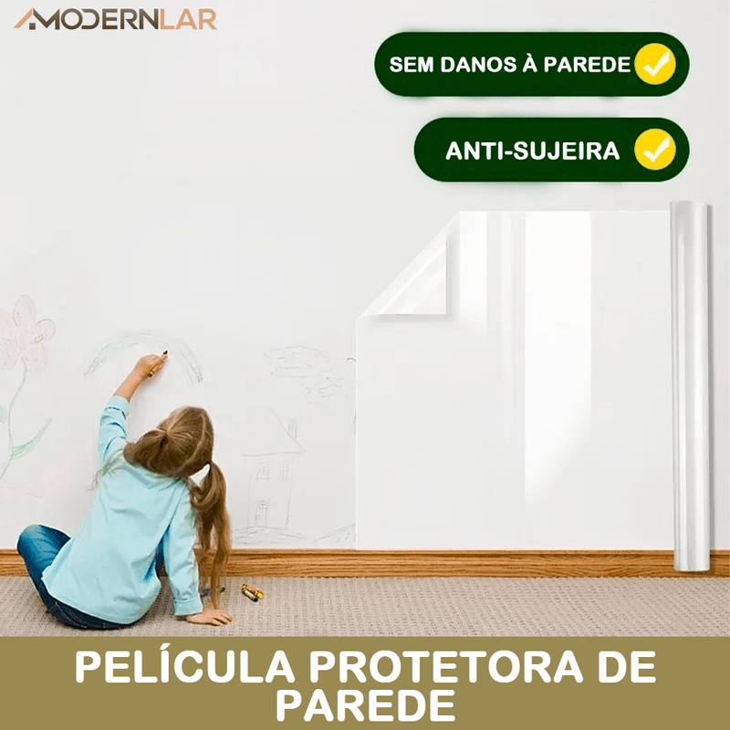 Película Protetora de Parede Modern Lar™ Tecnologia em Gel / Proteção Invisível Contra Manchas e Danos! - ModernLar