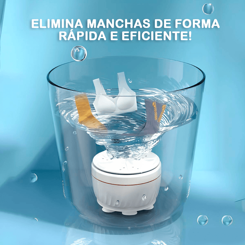 Mini Máquina de Lavar Híbrida Modern Lar™ / Transforme Qualquer Recipiente em uma Máquina de Lavar Eficiente! - ModernLar