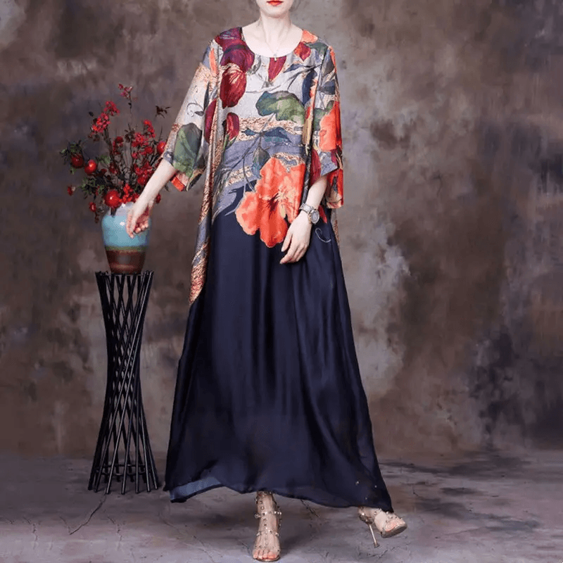 Vestido Floral Versalhes Moda Gringa / O Campeão em Luxo e Conforto!