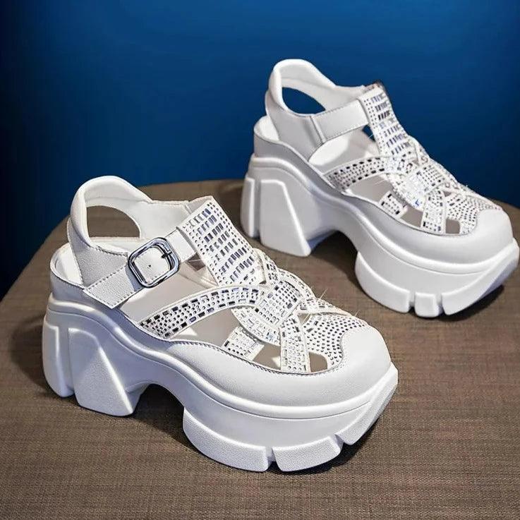Sandália Plataforma Eldorado™ com Amortecedor Super Confort / O calçado que é um deslumbre em todos os sentidos! - ModernLar