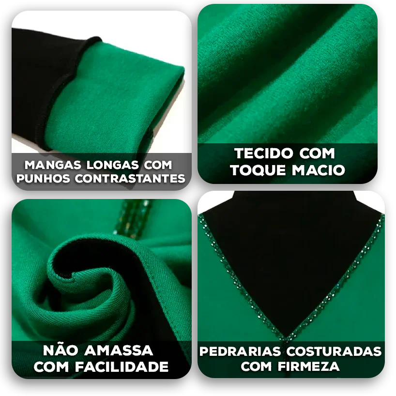 Blusa SofiGlow™ com Tecido Térmico e Brilho Delicado / A Escolha Certa para Dias Frios com Estilo!