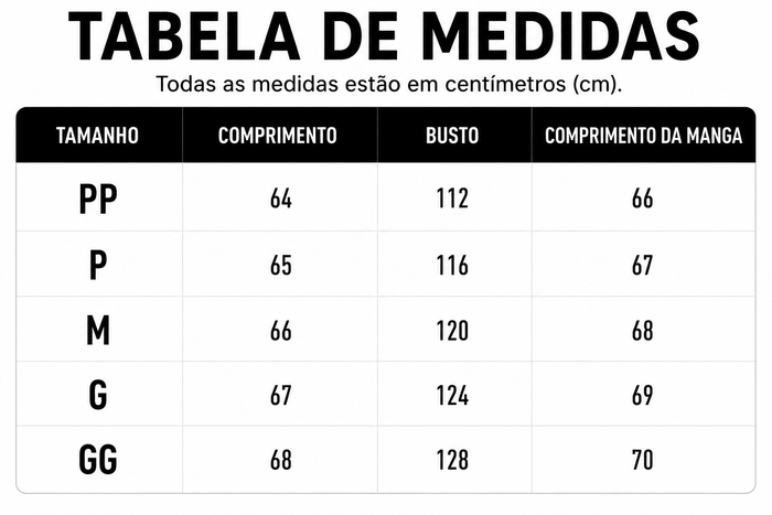 Guia de Tamanhos