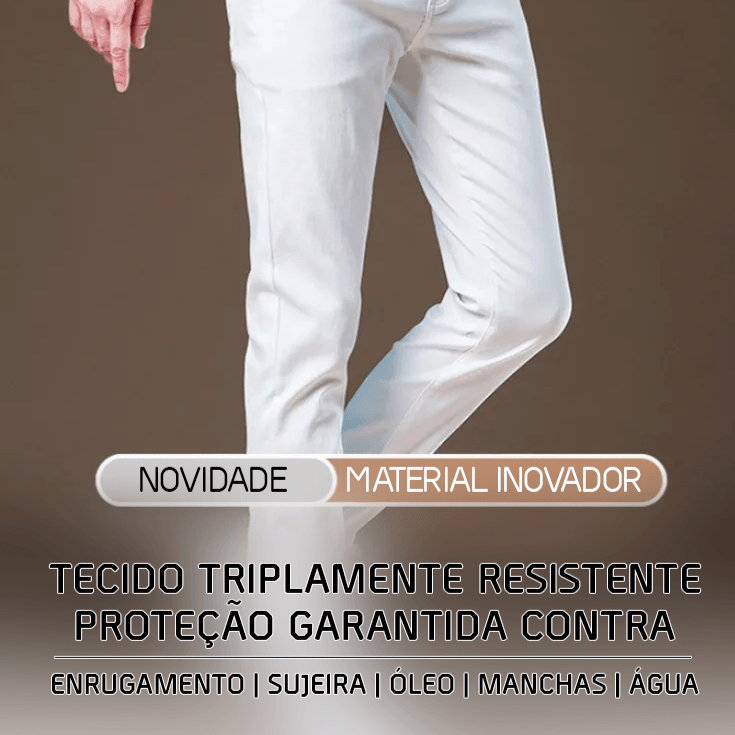 Calça Jeans Masculina Hércules™ Com Tecnologia Hidrofóbica/ A Escolha Definitiva em Resistência, Conforto e Estilo! - ModernLar