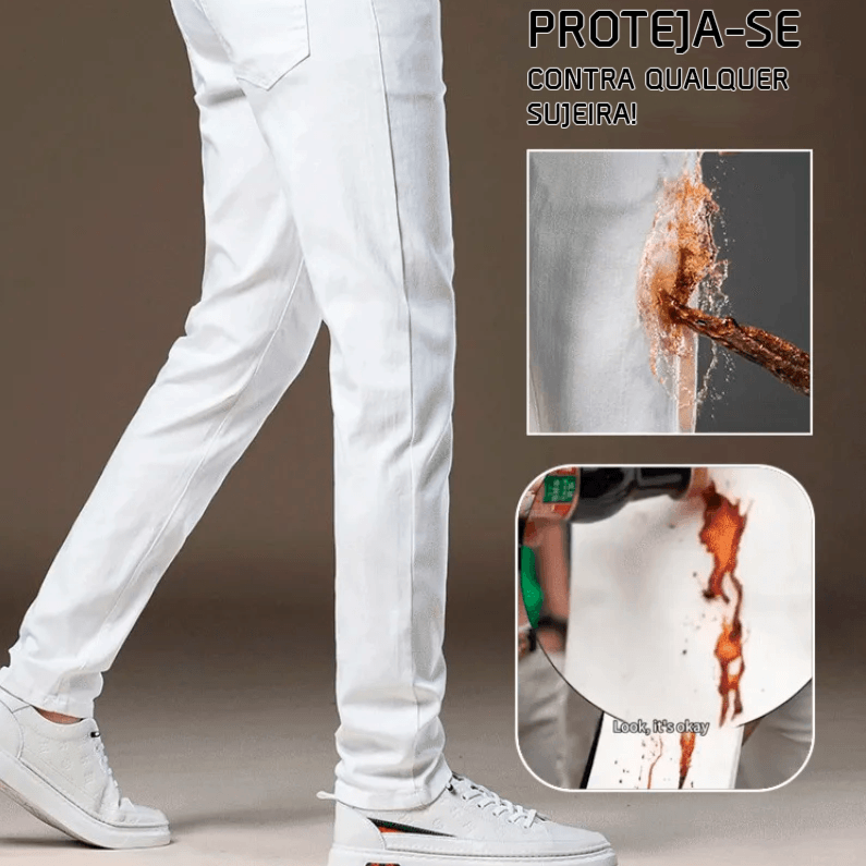 Calça Jeans Masculina Hércules™ Com Tecnologia Hidrofóbica/ A Escolha Definitiva em Resistência, Conforto e Estilo! - ModernLar