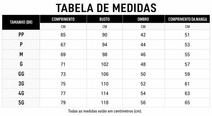 Guia de Tamanhos