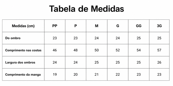 Guia de Tamanhos