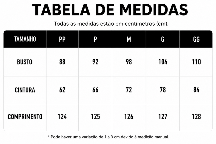 Guia de Tamanhos