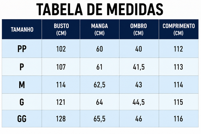 Guia de Tamanhos