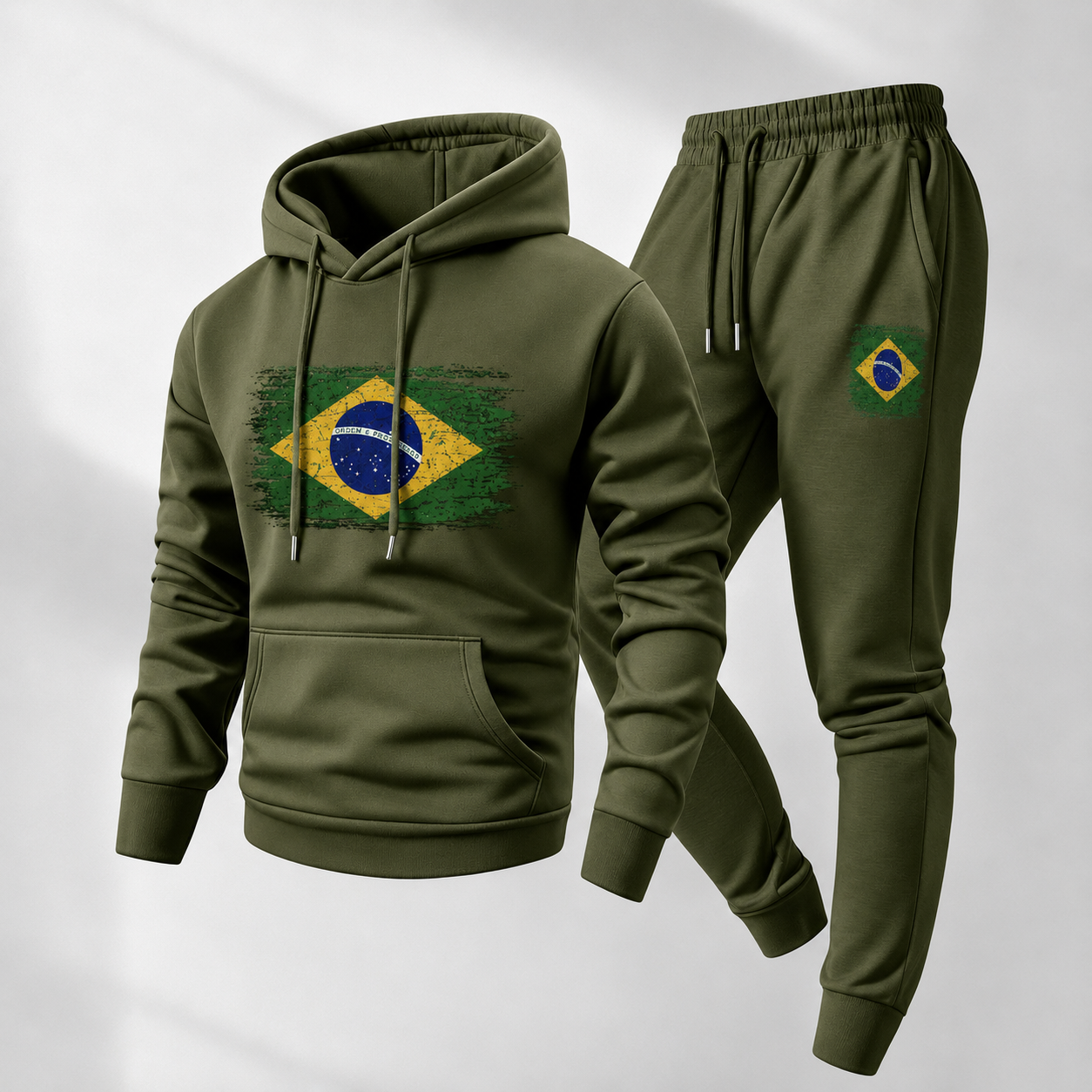 Conjunto Estampado Norden™ com Moletom de Bolso Canguru e Calça Jogger