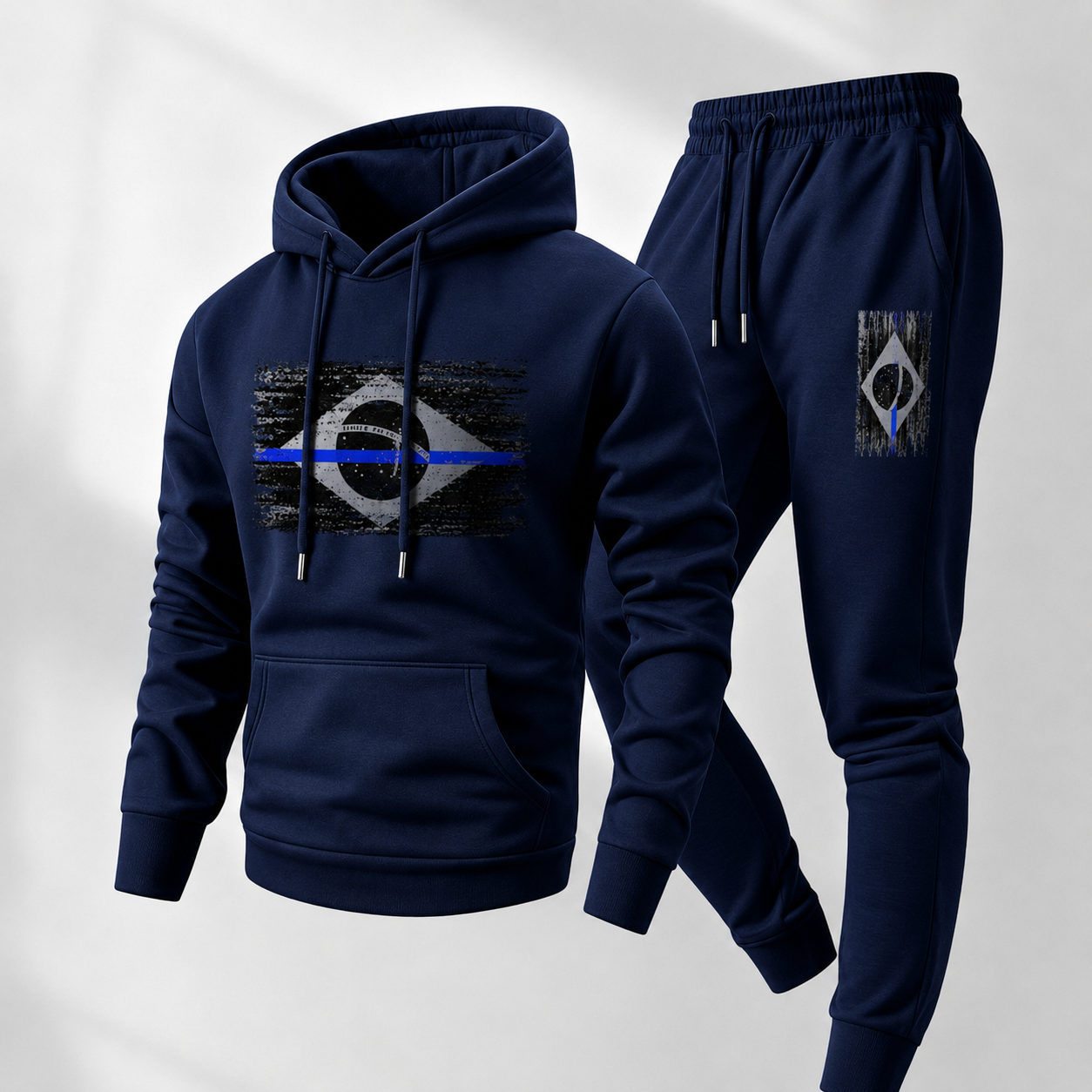 Conjunto Estampado Norden™ com Moletom de Bolso Canguru e Calça Jogger