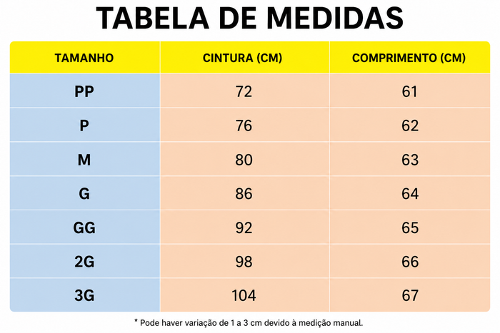 Guia de Tamanhos