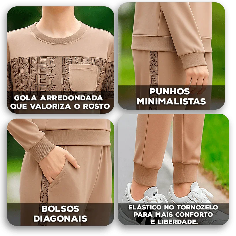 Conjunto Rosana Luxe™ em Malha Premium com Estilo Versátil / Para Mulheres que Sabem se Valorizar com Elegância!