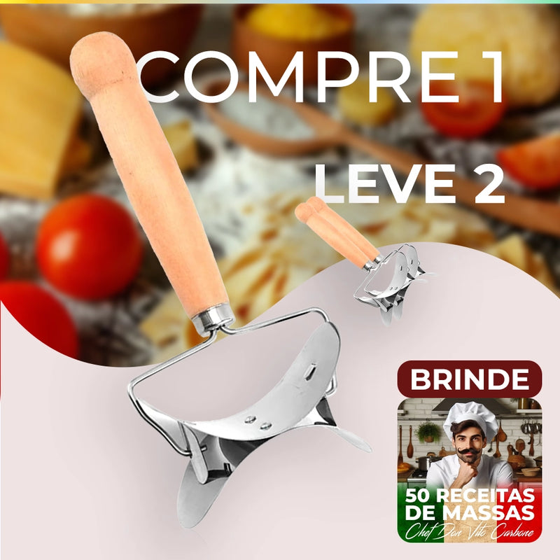 Cortador de Massas Modern Lar™ / Elimine o Esforço e Tenha Cortes Perfeitos com Conforto e Praticidade! (Compre 1 e Leve 2 + Ebook Exclusivo 50 Receitas de Massas do Chef Don Vito Carbone)