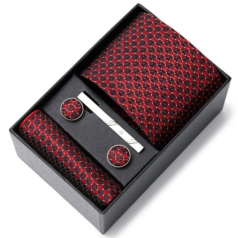 Kit de Alto Padrão Luxury Men / Gravata + Lenço + Abotoadura/ A Melhor opção Para Homens que Prezam Por um Estilo Sofisticado! - ModernLar