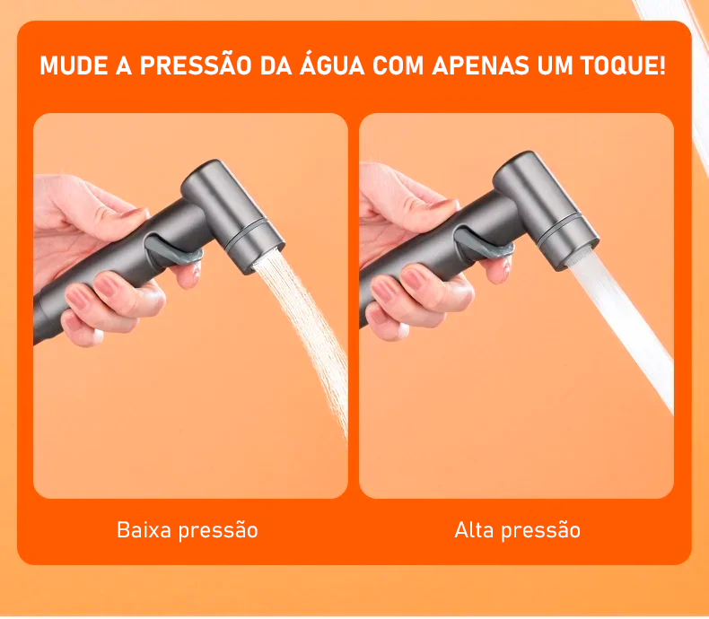 Ducha Bidê Higiênica Modern Lar™ / Jato Preciso e Confortável com Instalação Simples e Design Inovador!