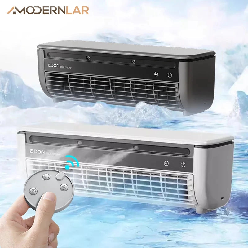 Mini Ar Condicionado Modern Lar™ Instalação Sem Furos / Diga Adeus ao Calor Intenso e Desfrute de Ar Gelado Instantâneo com Economia de Energia!