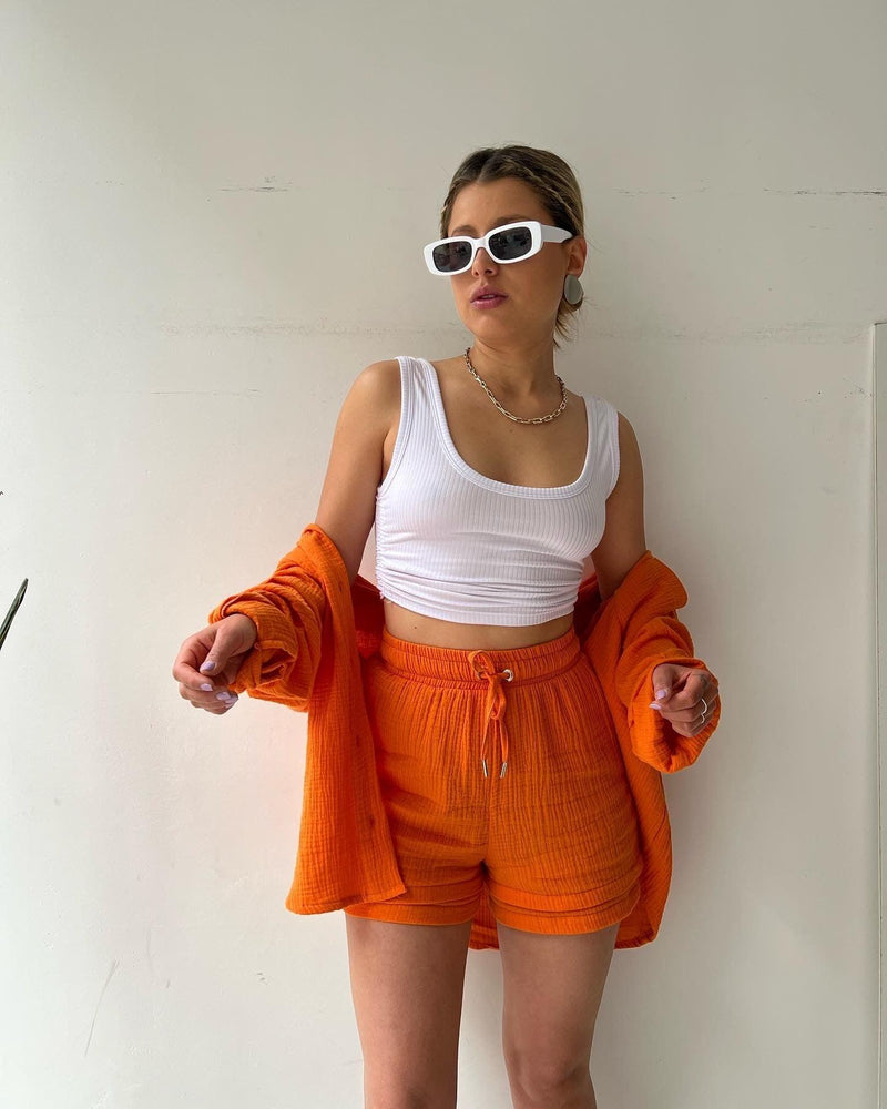 Kit 6 Blusa moda feminina de alcinha estampada arejada verão
