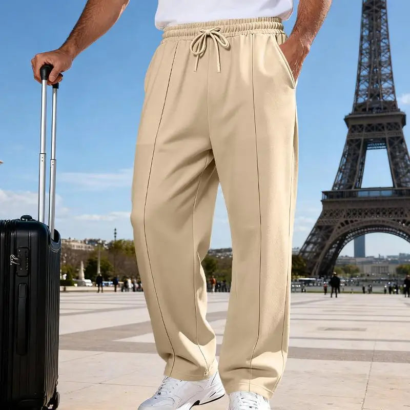 Calça Johan™ em Malha Premium com Cós Elástico e Cordão Ajustável