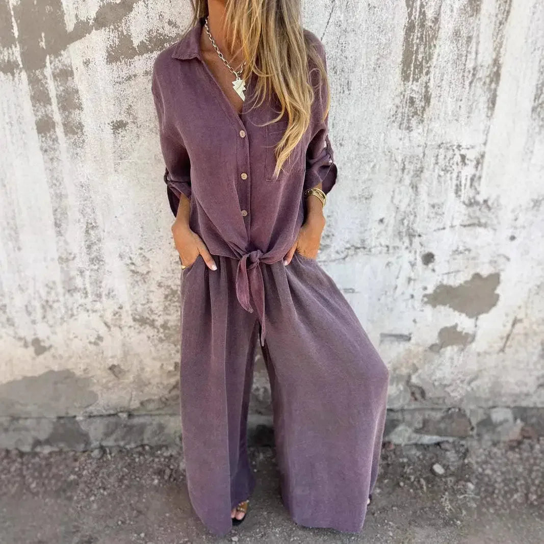 Conjunto Valença™ em Viscose Rústica de Caimento Nobre / Sofisticação Natural para Mulheres de Presença!