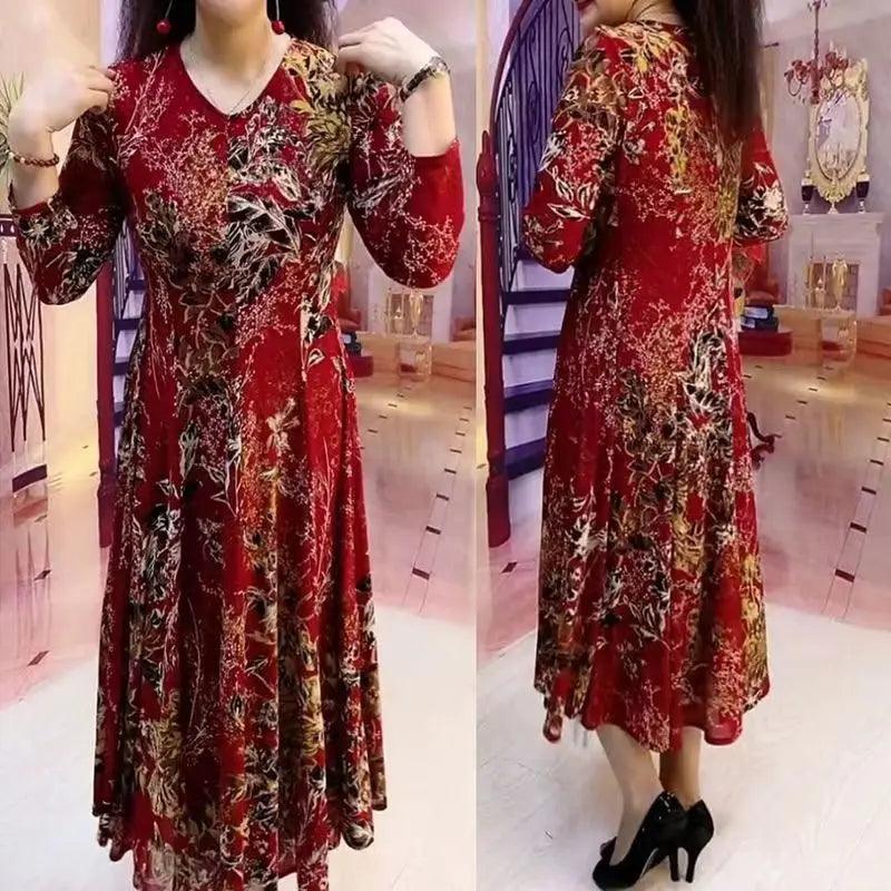 Vestido Floral Ammalia™ Elegância Natural com o Toque das Flores! - ModernLar