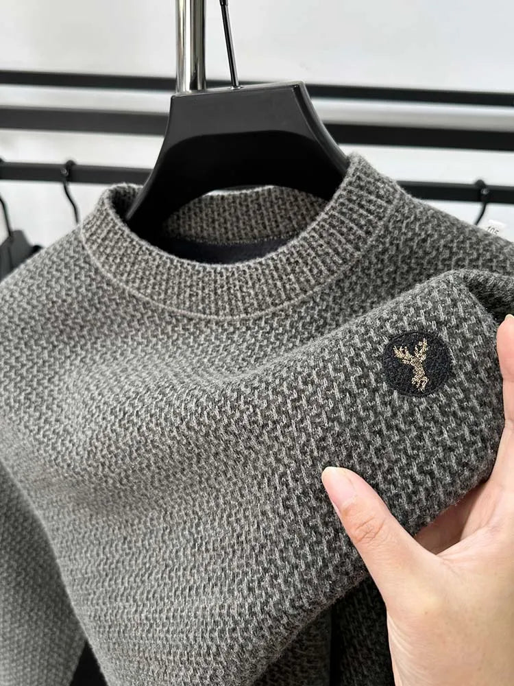 Suéter Borboun ™ Em Tricoline Luxuoso / Um Ícone de Conforto Masculino com Interior Aveludado!