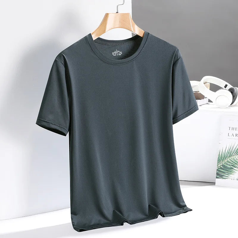 [Compre 1 e Leve 2] Camiseta Aquiles™ – Moda Minimalista em Seda Gelada de Alta Performance / Leveza, Agilidade e Conforto Dignos de um Semi-Deus!