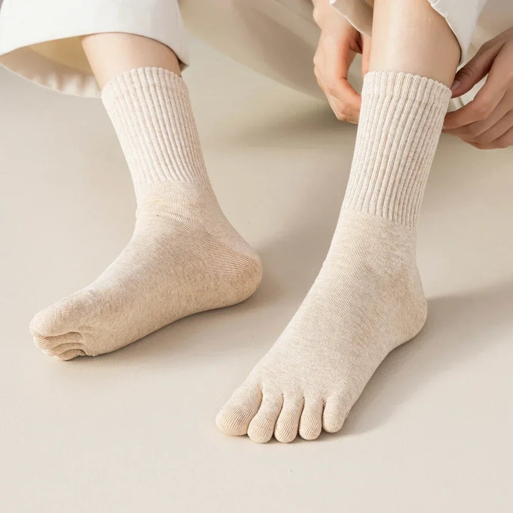Meias ComfortToe™ com Dedos Separados e Forro Quentinho  / Para Quem Quer Pés Quentes e Bem Protegidos!