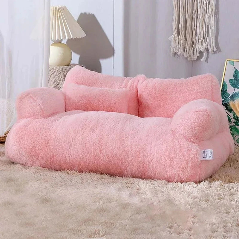 Sofá Pet Modern Lar™ em Pelúcia Premium / Conforto e Elegância para Seu Pet Descansar com Estilo!