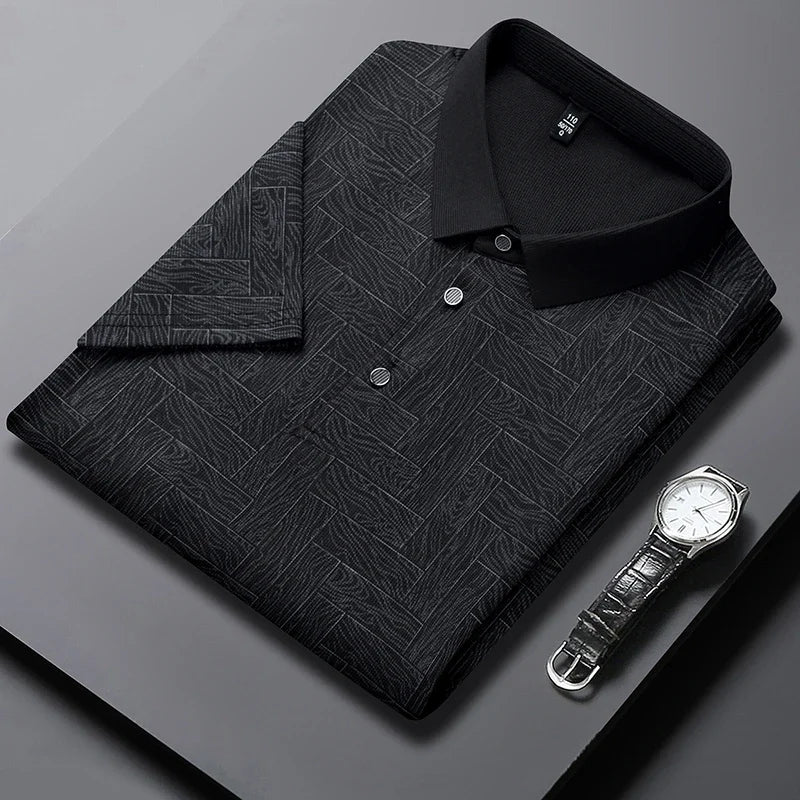 [COMPRE 1 E LEVE 2] Camisa Polo Lorenzo™ em Popelina de Algodão Texturizada / Conforto e Estilo para o Homem Exigente!