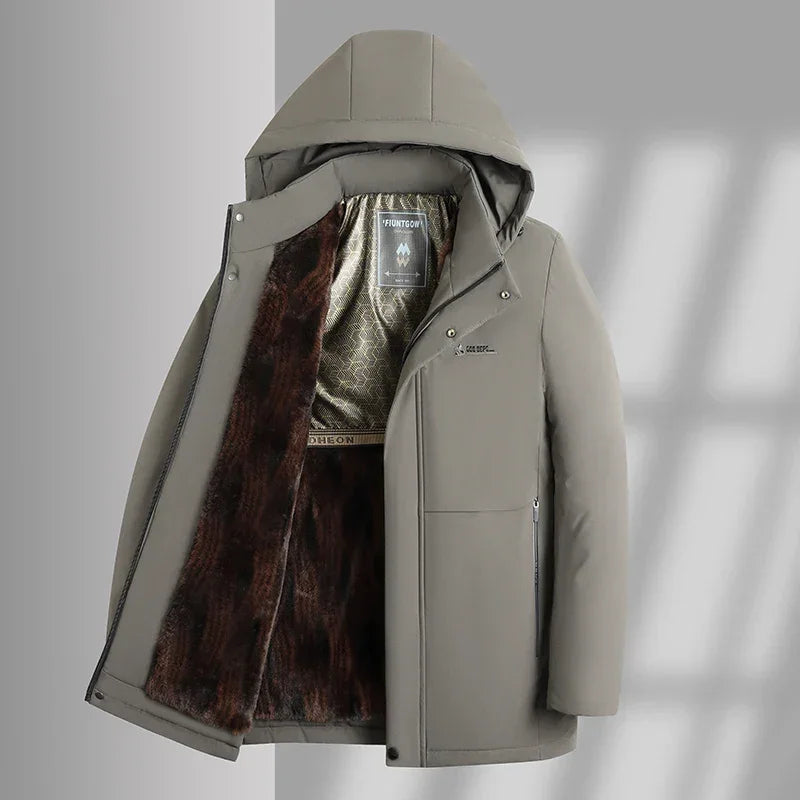 Casaco Alaska Prime™ com Forro Térmico e Design Impermeável / Estilo e Proteção em Dias de Frio Intenso!