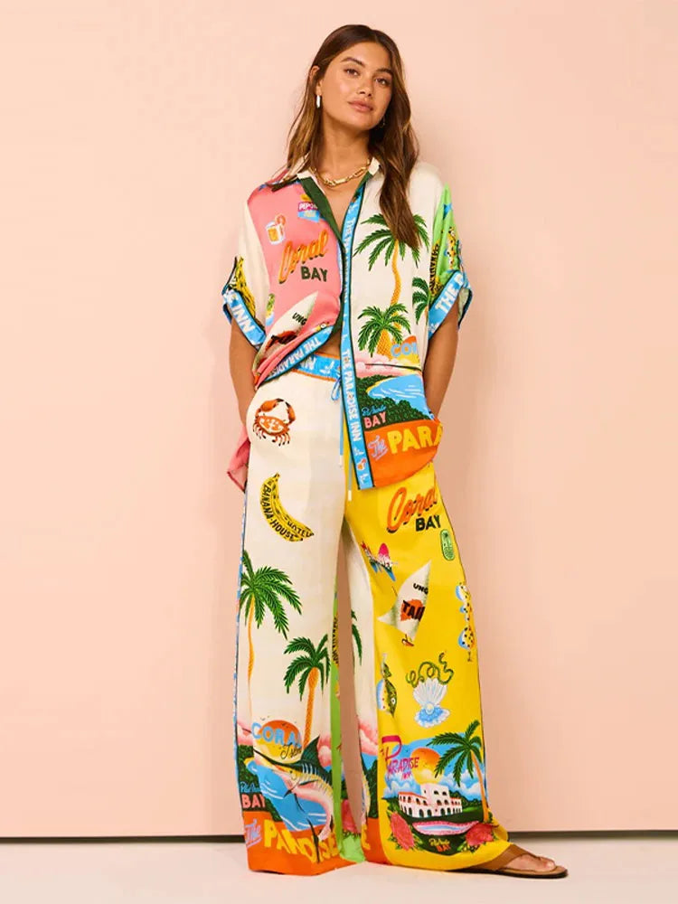 Conjunto Paraíso Tropical™ / Estilo e Leveza para Seus Dias de Verão!