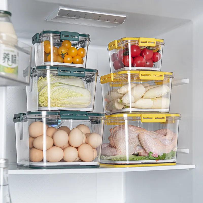 Organizadores de Geladeira FreshStack™ Recipientes modernos que mantém a qualidade de seu alimento! - ModernLar