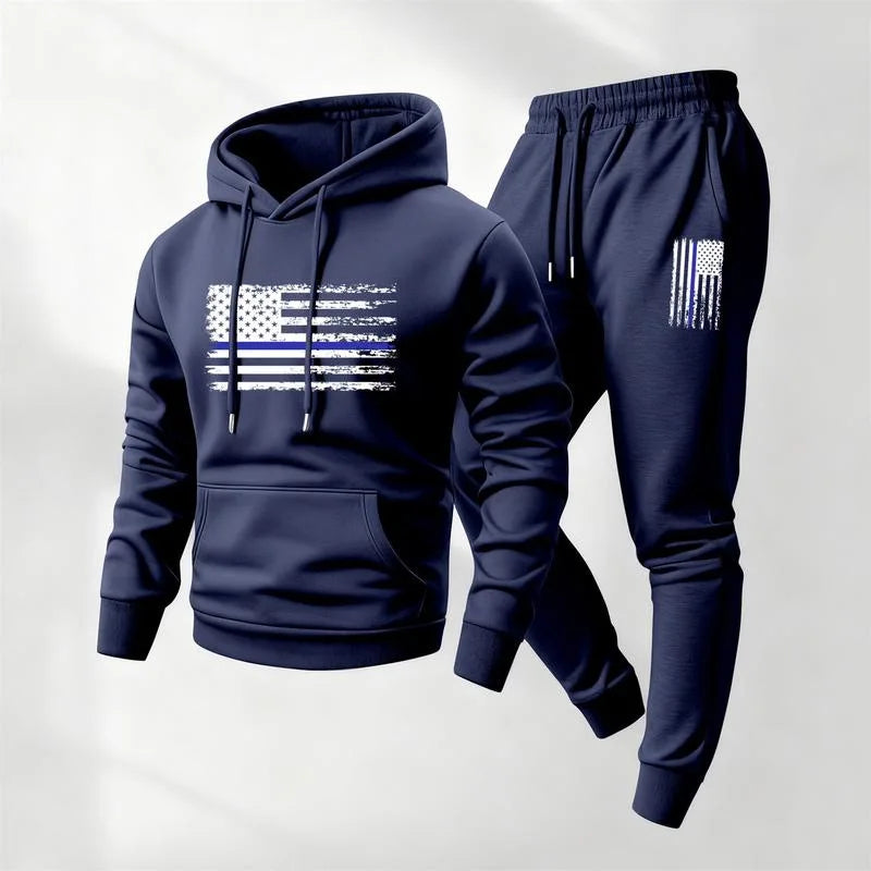 Conjunto Estampado Norden™ com Moletom de Bolso Canguru e Calça Jogger