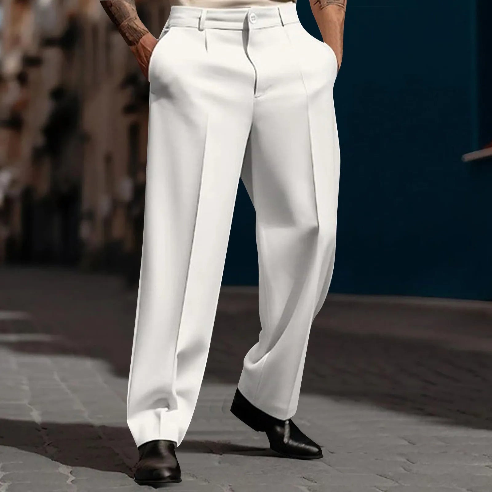 Calça Marcel™ em Alfaiataria Premium com Pregas Frontais / Elegância Discreta Para Produções Bem Alinhadas.