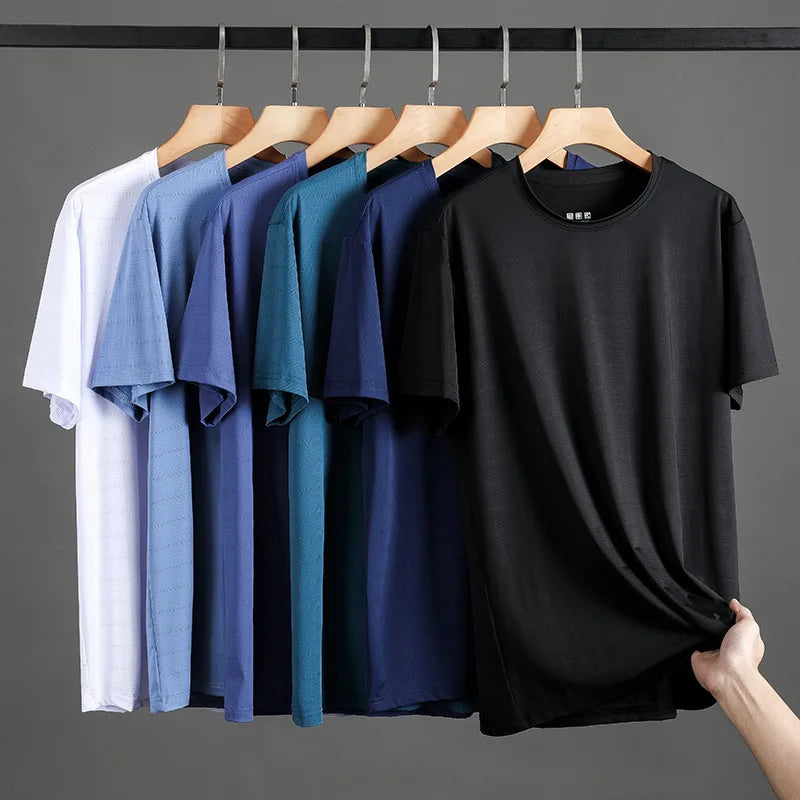 [Compre 1 e Leve 2] Camiseta Aquiles™ – Moda Minimalista em Seda Gelada de Alta Performance / Leveza, Agilidade e Conforto Dignos de um Semi-Deus!