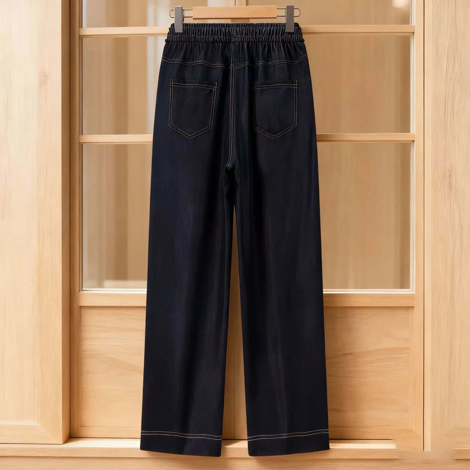 Calça Levínea™ em Jeans Leve de Caimento Solto / Conforto que Não Marca, Não Aperta e Acompanha Seus Movimentos