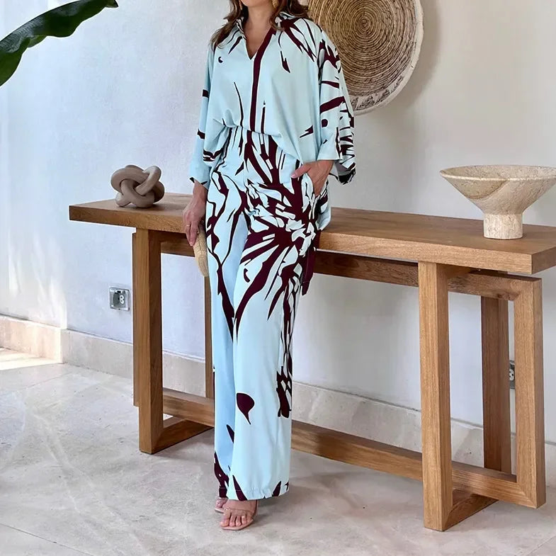 Conjunto Arabela™ em Popelina com Estampa Moderna / Liberdade, Estilo e Personalidade em Uma Só Peça!
