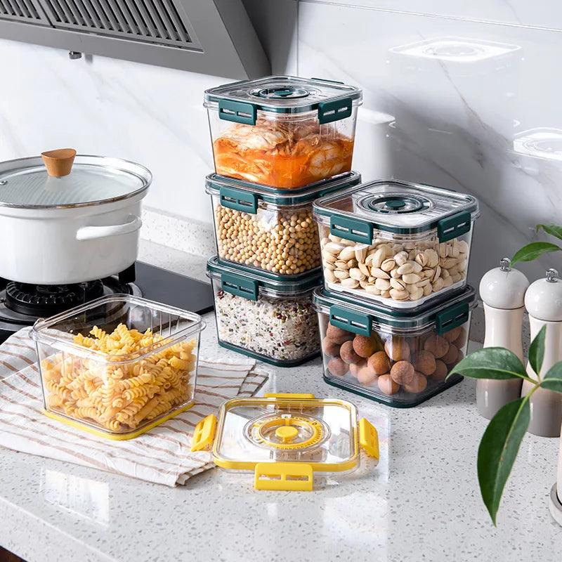Organizadores de Geladeira FreshStack™ Recipientes modernos que mantém a qualidade de seu alimento! - ModernLar