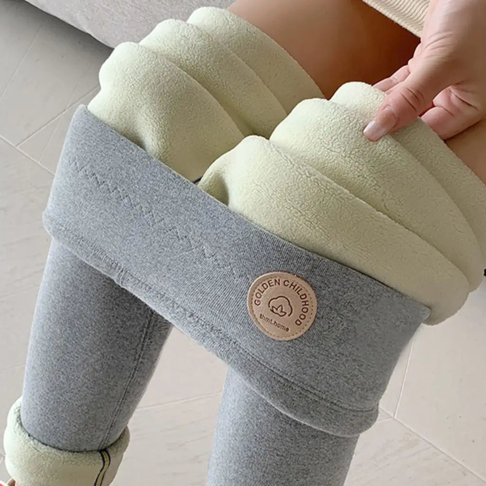 Calça Legging Térmica Frozen™ com Forro Peluciado de Algodão e Cintura Alta / Conforto Extremo e Estilo para Enfrentar o Frio com Leveza!